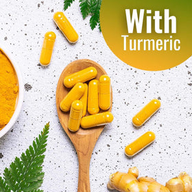 Flacon de Vitamatic ouvert avec capsules visibles à l'intérieur