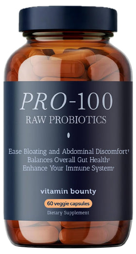 Flacon de Vitamin Bounty Pro-100 Probiotique 60 capsules