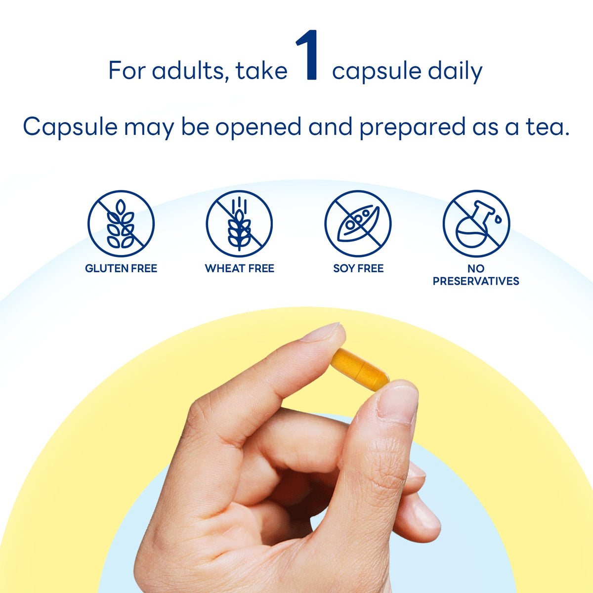 Flacon de Vitamin World Curcuma Curcumin avec capsules visibles