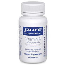 Flacon de Vitamine A + Caroténoïdes Pure Encapsulations 90 capsules