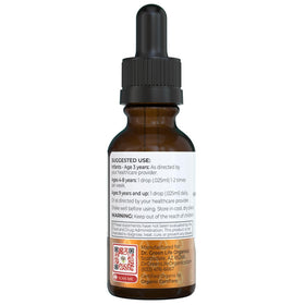Flacon de vitamine A Dr. Green Mom avec arrière-plan naturel