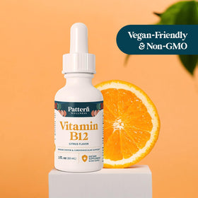 Flacon de vitamine B12 avec arôme naturel d'agrumes