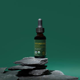 Flacon de vitamine B12 liquide sublingual 5000 mcg Global Healing Center arrière