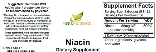 Flacon de Vitamine B3 Herb-Science sur fond blanc