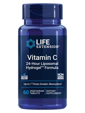 Flacon de Vitamine C 24h Liposomal Life Extension avec 60 comprimés