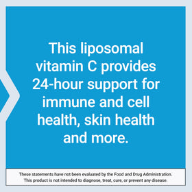 Flacon de Vitamine C 24h Liposomal Life Extension avec étiquette visible