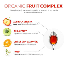 Flacon de Vitamine C Bio Triquetra Health avec étiquette USDA
