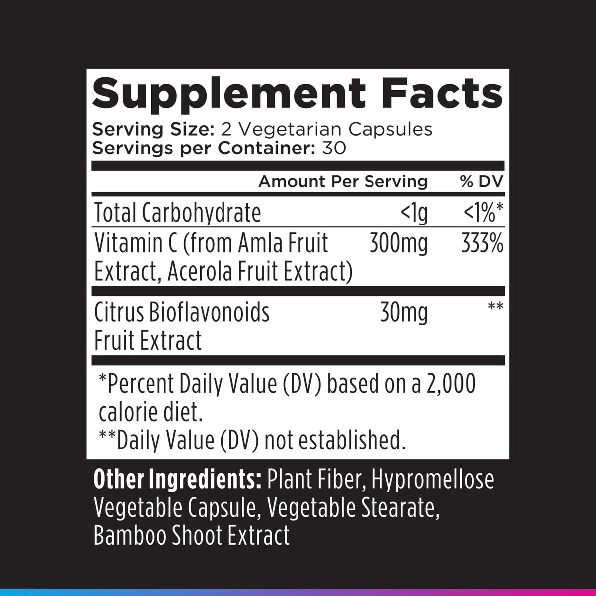 Flacon de Vitamine C Livingood Daily ouvert avec capsules visibles