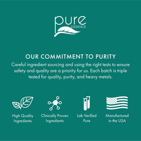 Flacon de Vitamine D 2000 UI PURE ESSENCE LABS avec capsules à côté