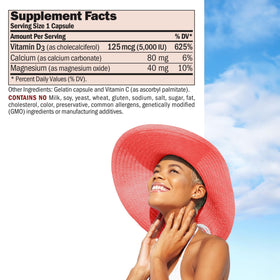 Flacon de Vitamine D3 5 000 UI d'ANDREW LESSMAN avec étiquette