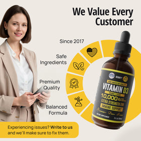 Flacon de vitamine D3 HERBIFY avec son bouchon ouvert