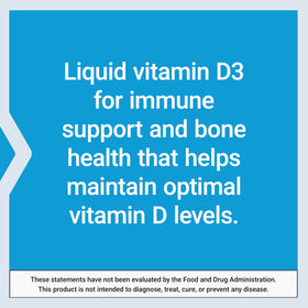 Flacon de Vitamine D3 Menthe Life Extension avec goutte visible