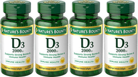Flacon de Vitamine D3 Nature's Bounty 2000 IU avec 150 gélules molles