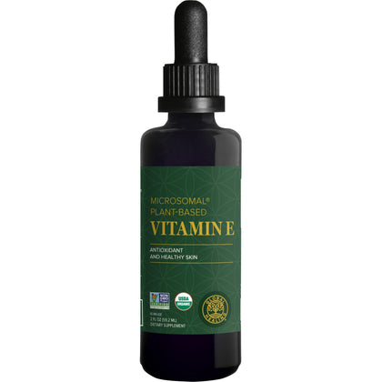Flacon de Vitamine E Liquide Global Healing Center 40 mg vue de face