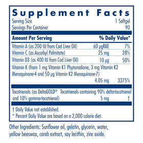 Flacon de Vitamine K Spectre Complet Allergy Research Group avec étiquette
