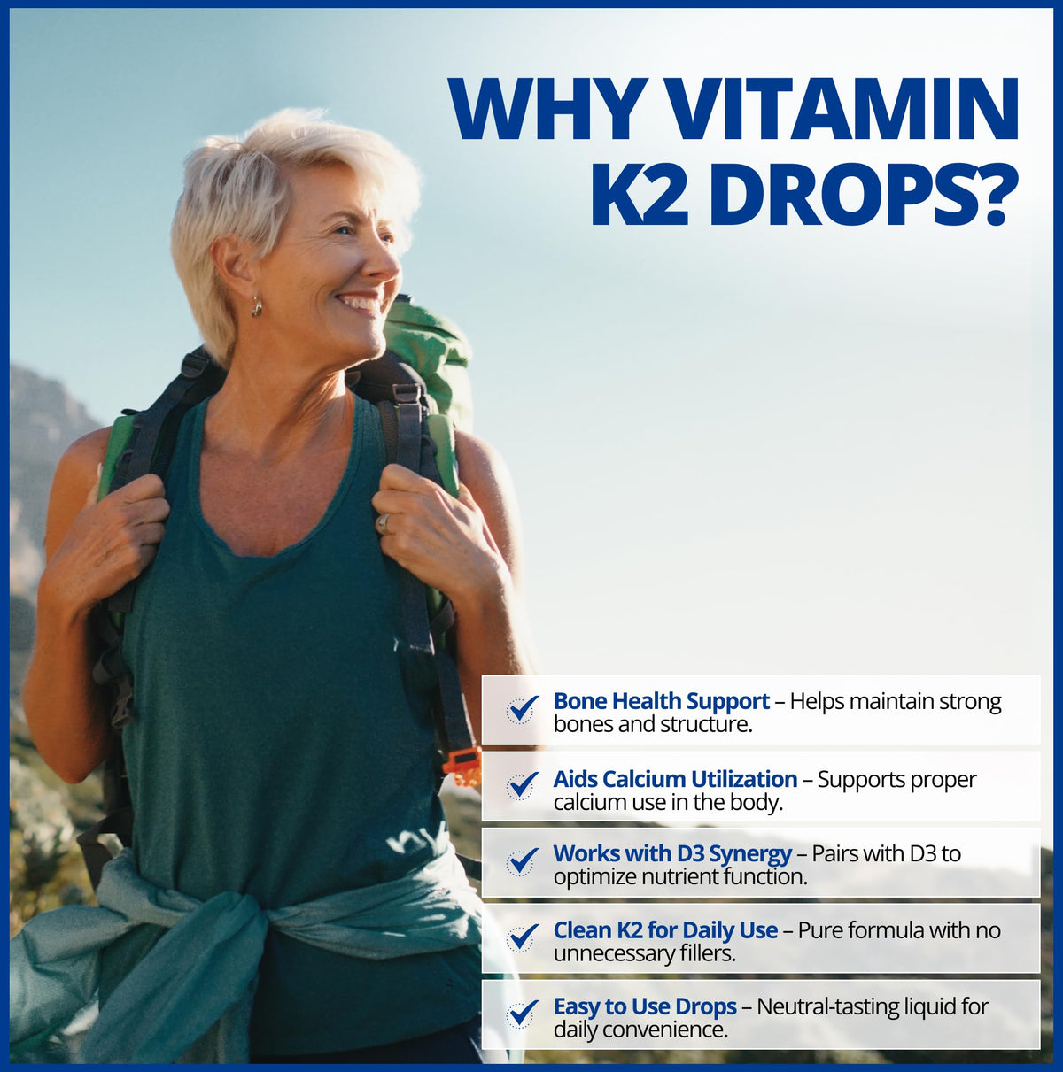 Flacon de vitamine K2 MK-7 CanPrev avec un fond neutre