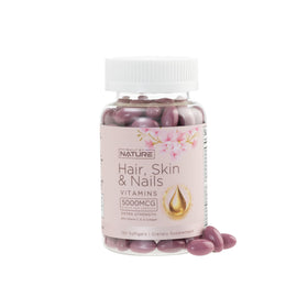 Flacon de vitamines Built by Nature pour cheveux, peau et ongles