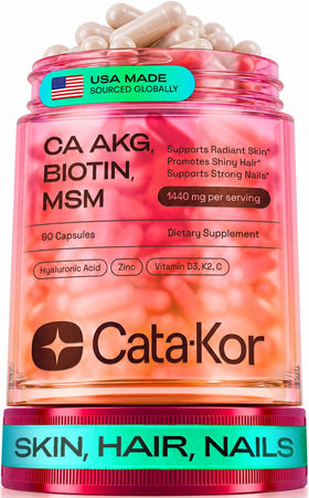 Flacon de vitamines Cata-Kor Cheveux Peau Ongles avec 90 capsules
