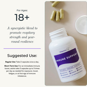 Flacon de VitaminIQ avec étiquette détaillant les ingrédients