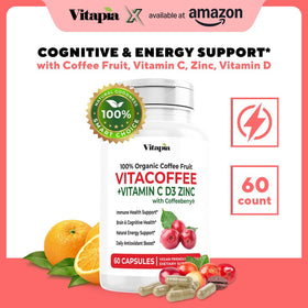 Flacon de Vitapia Vitacoffee avec 60 gélules végétales