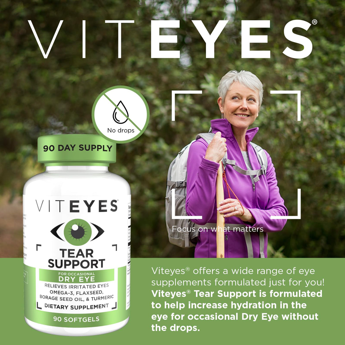 Flacon de Viteyes Soutien Lacrymal avec étiquette
