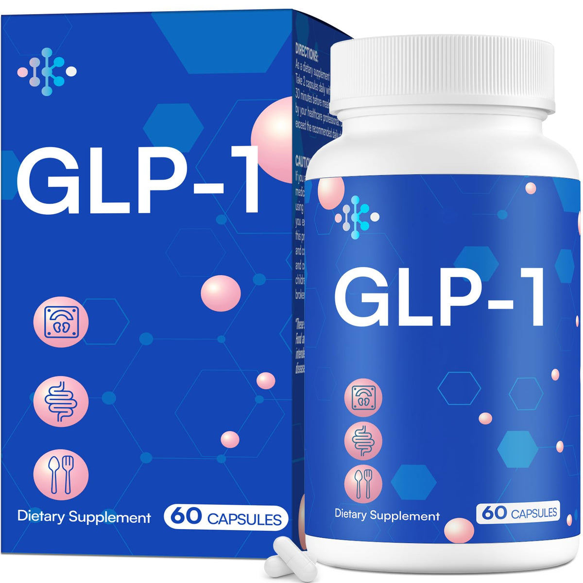 Flacon de Wedkoup GLP-1 16-en-1 Complément Alimentaire 60 Capsules