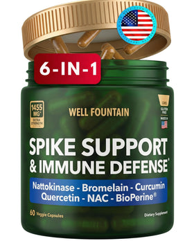 Flacon de WELL FOUNTAIN Nattokinase 4000 FU avec 60 capsules