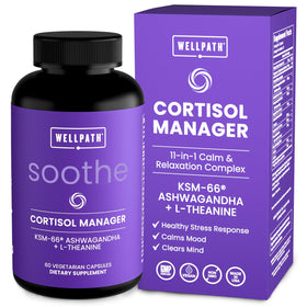 Flacon de WellPath Compléments Alimentaires Cortisol 60 capsules
