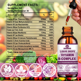 Flacon de WellVeraVida Complexe de Vitamines B sur une table