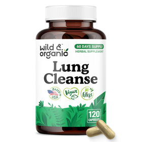 Flacon de Wild & Organic capsules de Mullein 120 capsules vue avant