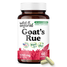 Flacon de Wild & Organic Capsules de Rue de Chèvre 1200 mg, vue de face