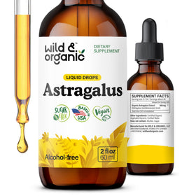 Flacon de Wild & Organic Extrait d'Astragale 60 ml vue de face