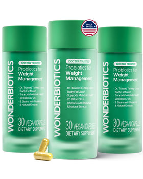 Flacon de WonderBiotics Complément Alimentaire GLP-1 30 Capsules