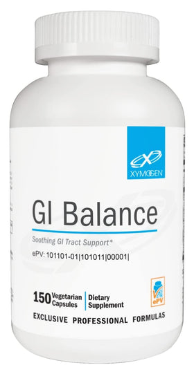 Flacon de XYMOGEN GI Balance avec 150 capsules