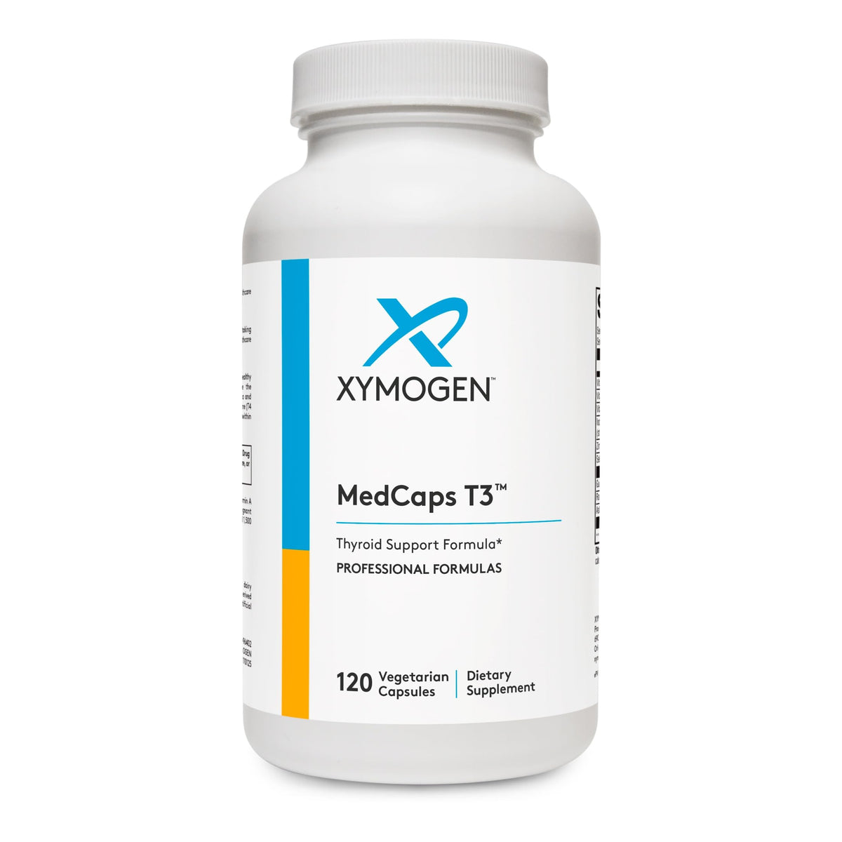 Flacon de XYMOGEN MedCaps T3 120 capsules vue de face