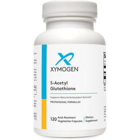 Flacon de XYMOGEN S-Acetyl Glutathione 120 capsules vue de face