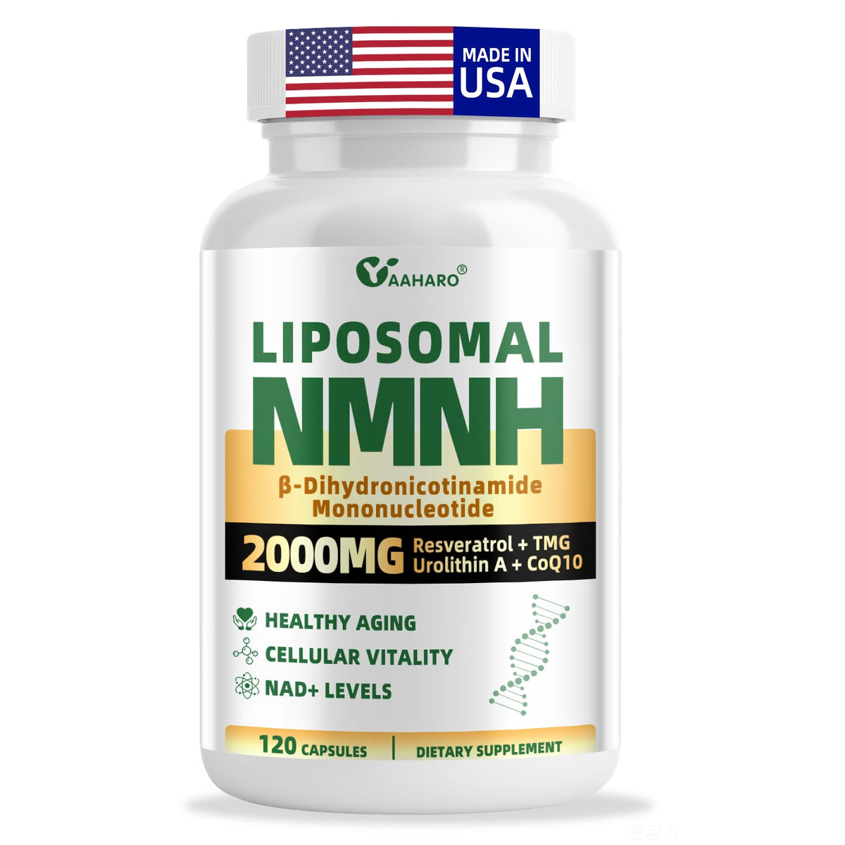 Flacon de YAAHARO Complément NMNH 2000mg vue avant