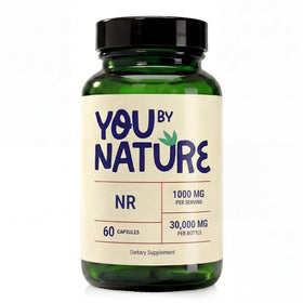 Flacon de YOUBYNATURE Nicotinamide Riboside 1000mg 60 capsules végétales