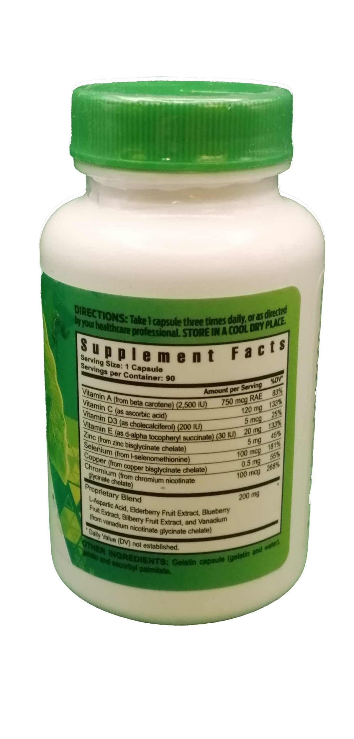 Flacon de Youngevity Selenium Ultime avec étiquette détaillée