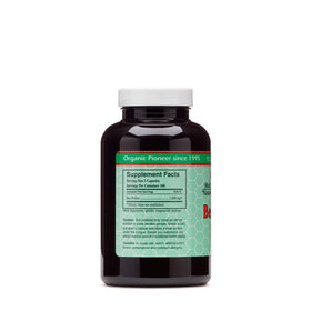 Flacon de YS Organic Pollen d'abeille 550 mg avec étiquette