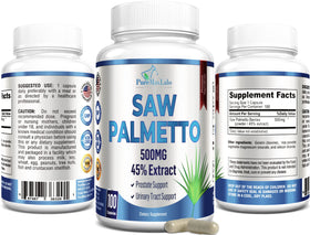 Flacon de YUMMYVITE Saw Palmetto avec étiquette visible