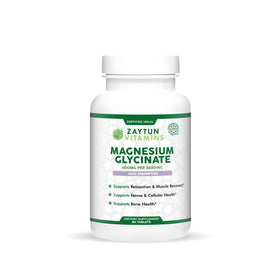 Flacon de Zaytun Glycinate de Magnésium 300mg, 60 comprimés