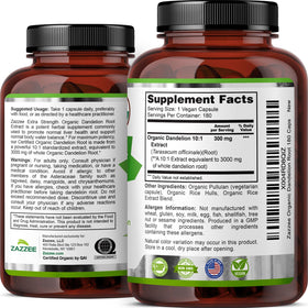 Flacon de Zazzee avec vue de côté