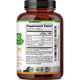 Flacon de Zazzee CLA 3600 mg avec gélules à côté