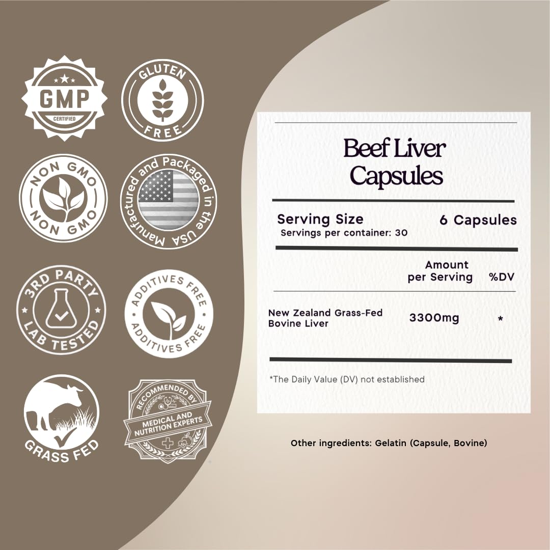 Flacon de Zen Principle Foie de Boeuf Déshydraté 180 Capsules