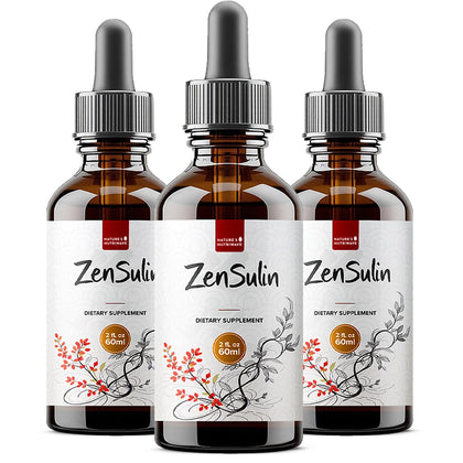 Flacon de ZenSulin 60ml vue de face avec étiquette