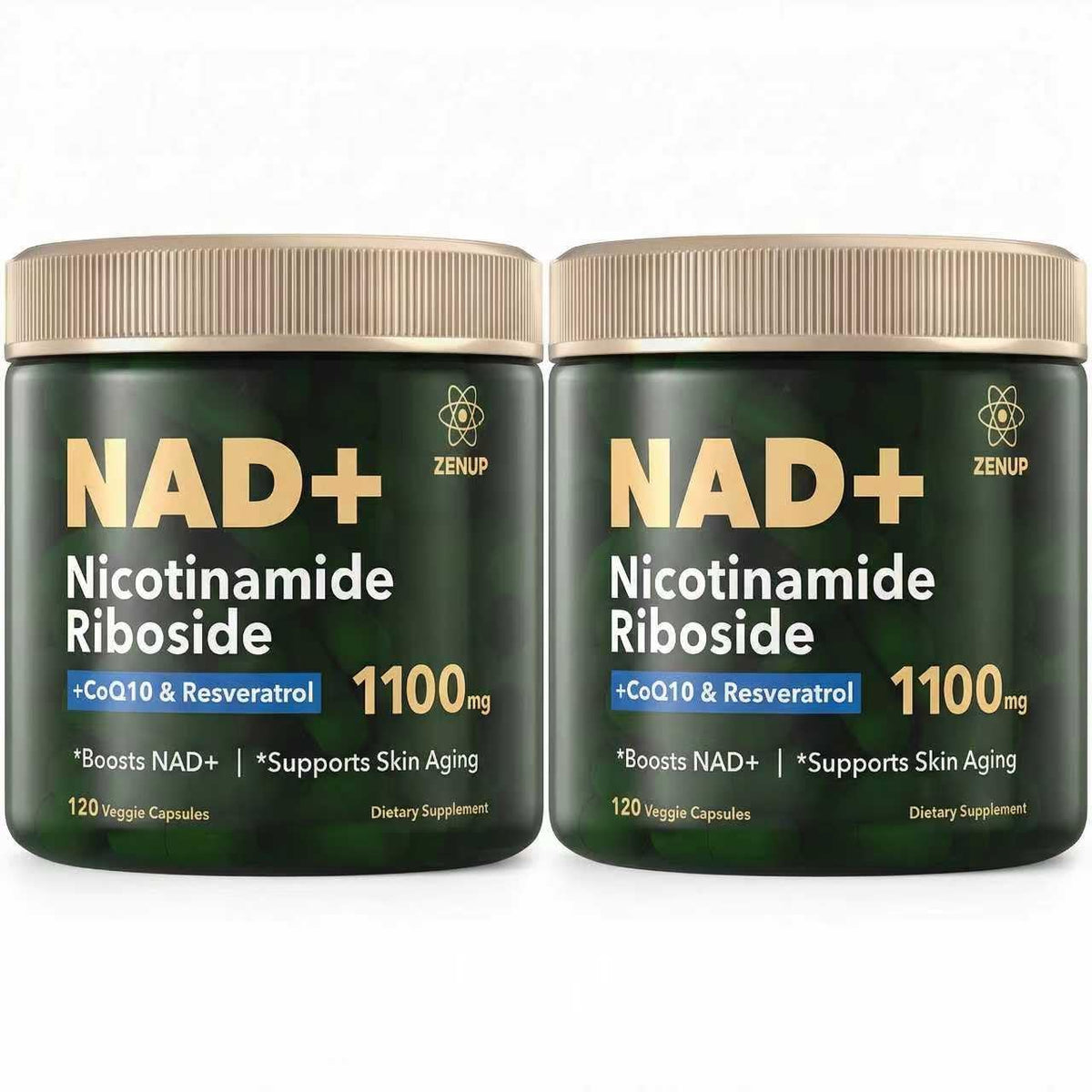 Flacon de ZenUP Complément NAD+ 1100mg avec 120 capsules