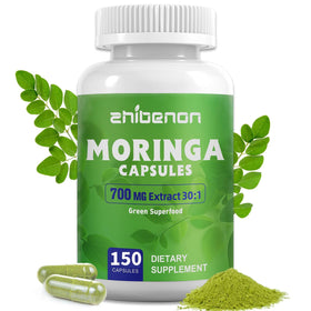 Flacon de Zhibenon Extrait de Moringa Oleifera 700mg 150 Capsules
