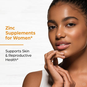 Flacon de Zinc 50mg SANDHUHERBALS ouvert avec capsules à l'intérieur