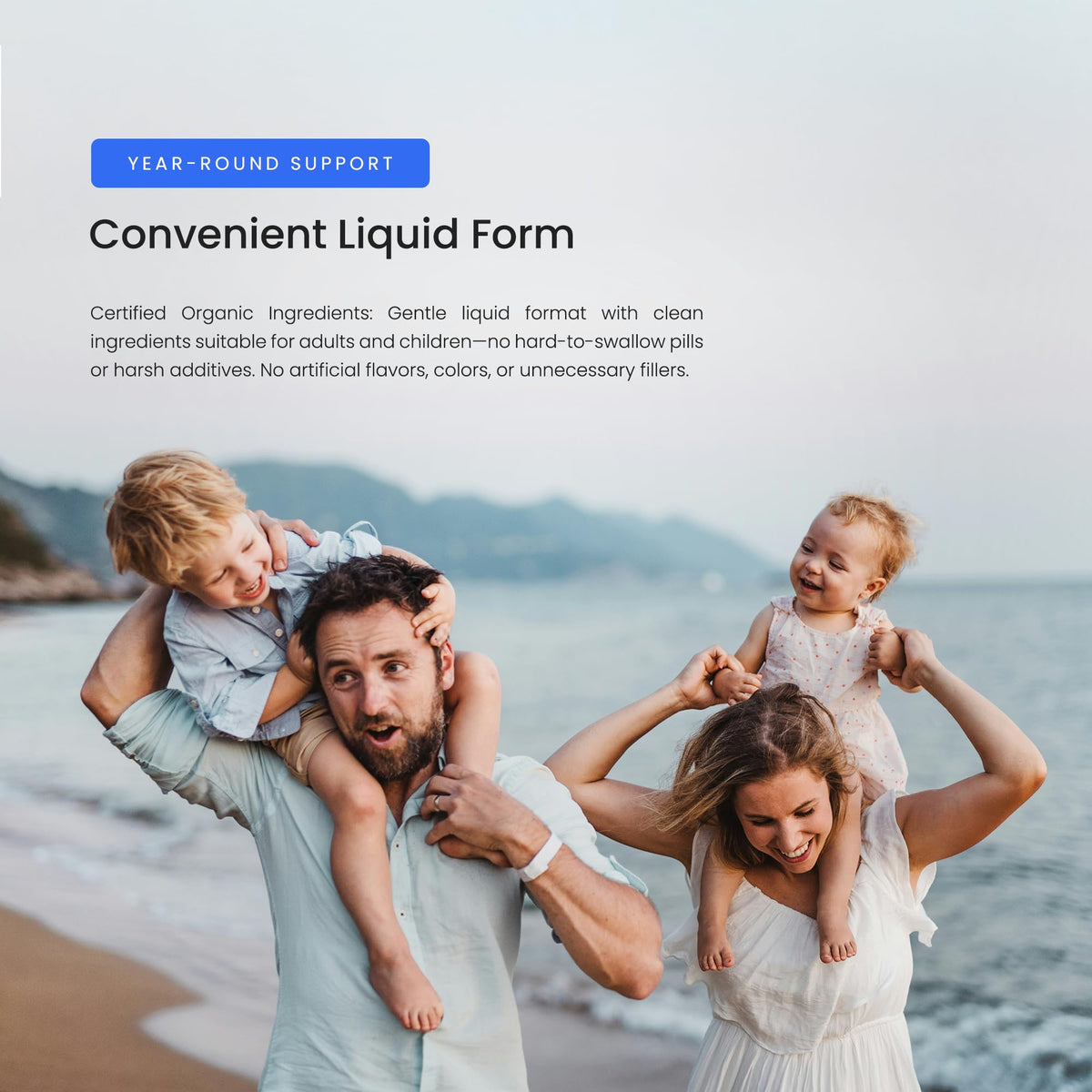 Flacon de Zinc Liquide NutraChamps sur un fond blanc